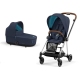 Cybex Mios Nautical Blue + Chrome Brown Frame Bērnu Ratiņi 2in1