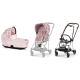 Cybex Mios Pale Blush Simply Flowers + Chrome Brown Frame Детская Коляска 2in1