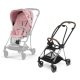 Cybex Mios Pale Blush Simply Flowers + Chrome Brown Frame Прогулочная Коляска