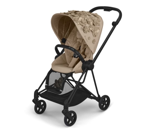 Cybex Mios Simply Flowers Nude Beige Pastaigu Bloks