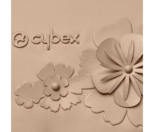 Cybex Mios Simply Flowers Nude Beige Pastaigu Bloks