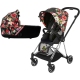 Cybex Mios Spring Blossom Dark + Chrome Black Frame Bērnu Ratiņi 2in1