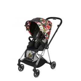 Cybex Mios Spring Blossom Dark + Chrome Black Frame Прогулочная Коляска