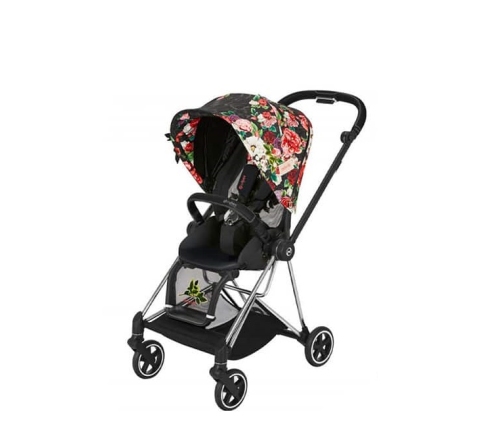 Cybex Mios Spring Blossom Dark + Chrome Black Frame Прогулочная Коляска