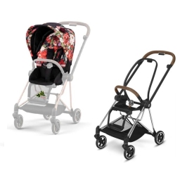 Cybex Mios Spring Blossom Dark + Chrome Brown Frame Прогулочная Коляска