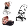 Cybex Mios Spring Blossom Light + Chrome Black Frame Bērnu Ratiņi 2in1