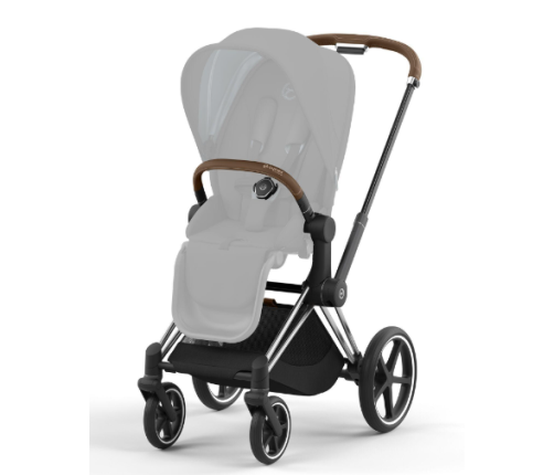 Cybex Priam 4.0 Autumn Gold Chrome brown frame Bērnu Ratiņi 2in1