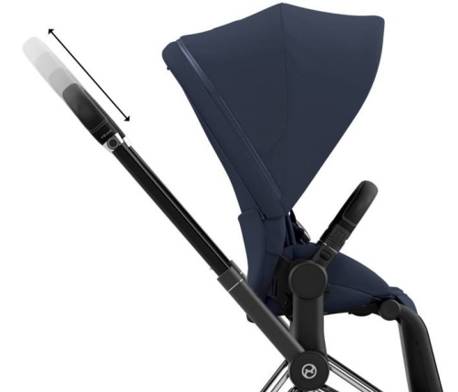 Cybex Priam 4.0 + Cloud Z I-size Chrome black frame Nautical Blue Детская Коляска 3in1