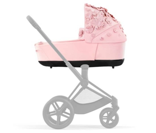 Cybex Priam 4.0 + Cloud Z I-size Chrome black frame Pale Blush Simply Flowers Детская Коляска 3in1