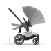 Cybex Priam 4.0 + Cloud Z I-size Chrome black frame Soho Grey Детская Коляска 3in1