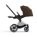 Cybex Priam 4.0 + Cloud Z I-size Chrome brown frame Khaki Brown Детская Коляска 3in1