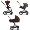 Cybex Priam 4.0 + Cloud Z I-size Chrome brown frame Khaki Brown Детская Коляска 3in1