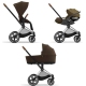 Cybex Priam 4.0 + Cloud Z I-size Chrome brown frame Khaki Brown Детская Коляска 3in1