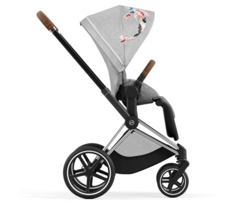 Cybex Priam 4.0 + Cloud Z I-size Chrome brown frame Koi Crystallized Bērnu Ratiņi 3in1