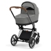 Cybex Priam 4.0 + Cloud Z I-size Chrome brown frame Soho Grey Детская Коляска 3in1