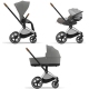 Cybex Priam 4.0 + Cloud Z I-size Chrome brown frame Soho Grey Детская Коляска 3in1