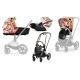 Cybex Priam 4.0 + Cloud Z I-size Chrome brown frame Spring Blossom Light Bērnu Ratiņi 3in1