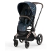 Cybex Priam 4.0 + Cloud Z I-size Gold rose frame Jewels of Nature Bērnu Ratiņi 3in1