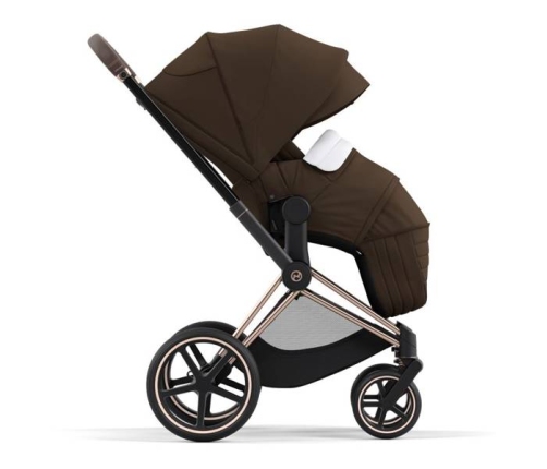 Cybex Priam 4.0 + Cloud Z I-size Gold rose frame Khaki Brown Bērnu Ratiņi 3in1