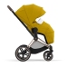 Cybex Priam 4.0 + Cloud Z I-size Gold rose frame Mustard Yellow Bērnu Ratiņi 3in1