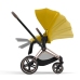 Cybex Priam 4.0 + Cloud Z I-size Gold rose frame Mustard Yellow Bērnu Ratiņi 3in1