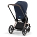 Cybex Priam 4.0 + Cloud Z I-size Gold rose frame Nautical Blue Детская Коляска 3in1