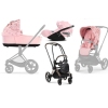 Cybex Priam 4.0 + Cloud Z I-size Gold rose frame Pale Blush Simply Flowers Bērnu Ratiņi 3in1