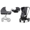 Cybex Priam 4.0 + Cloud Z I-size Matt black frame Dream Grey Simply Flowers Bērnu Ratiņi 3in1