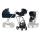 Cybex Priam 4.0 + Cloud Z I-size Matt black frame Jewels of Nature Bērnu Ratiņi 3in1