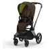 Cybex Priam 4.0 + Cloud Z I-size Matt black frame Khaki Brown Детская Коляска 3in1