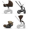 Cybex Priam 4.0 + Cloud Z I-size Matt black frame Khaki Brown Bērnu Ratiņi 3in1