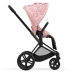 Cybex Priam 4.0 + Cloud Z I-size Matt black frame Pale Blush Simply Flowers Bērnu Ratiņi 3in1