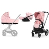 Cybex Priam 4.0 + Cloud Z I-size Matt black frame Pale Blush Simply Flowers Детская Коляска 3in1