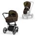 Cybex Priam 4.0 + Cloud Z2 I-size Chrome black frame Khaki Brown Детская Коляска 3in1