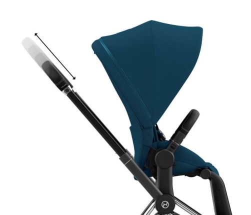 Cybex Priam 4.0 + Cloud Z2 I-size Chrome black frame Mountain Blue Детская Коляска 3in1