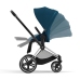 Cybex Priam 4.0 + Cloud Z2 I-size Chrome black frame Mountain Blue Детская Коляска 3in1