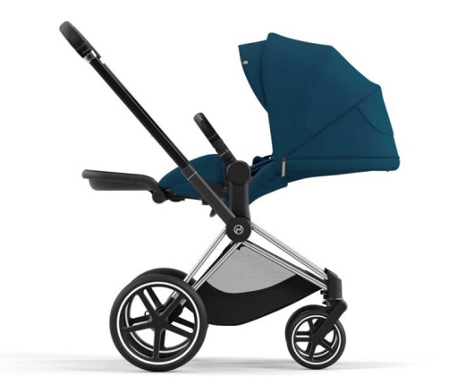 Cybex Priam 4.0 + Cloud Z2 I-size Chrome black frame Mountain Blue Детская Коляска 3in1