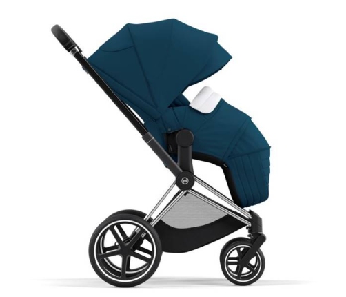 Cybex Priam 4.0 + Cloud Z2 I-size Chrome black frame Mountain Blue Детская Коляска 3in1