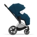 Cybex Priam 4.0 + Cloud Z2 I-size Chrome black frame Mountain Blue Детская Коляска 3in1