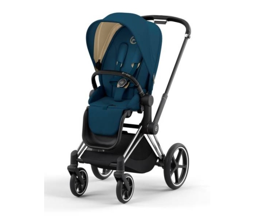 Cybex Priam 4.0 + Cloud Z2 I-size Chrome black frame Mountain Blue Детская Коляска 3in1