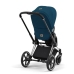 Cybex Priam 4.0 + Cloud Z2 I-size Chrome black frame Mountain Blue Детская Коляска 3in1