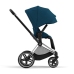 Cybex Priam 4.0 + Cloud Z2 I-size Chrome black frame Mountain Blue Детская Коляска 3in1