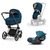 Cybex Priam 4.0 + Cloud Z2 I-size Chrome black frame Mountain Blue Детская Коляска 3in1