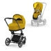 Cybex Priam 4.0 + Cloud Z2 I-size Chrome black frame Mustard Yellow Детская Коляска 3in1