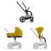 Cybex Priam 4.0 + Cloud Z2 I-size Chrome black frame Mustard Yellow Детская Коляска 3in1