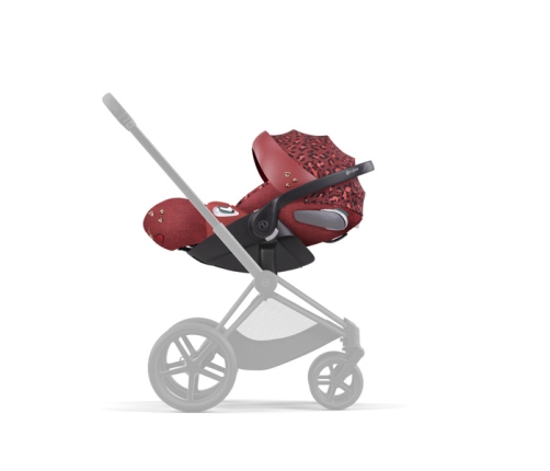 Cybex Priam 4.0 + Cloud Z2 I-size + Chrome black frame Rosenrot Red by Alec Voelkel Bērnu Ratiņi 3in1