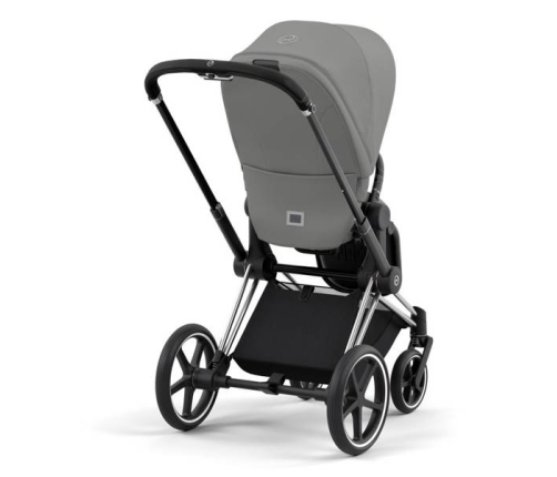 Cybex Priam 4.0 + Cloud Z2 I-size Chrome black frame Soho Grey Bērnu Ratiņi 3in1