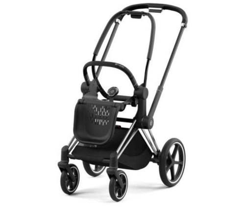 Cybex Priam 4.0 + Cloud Z2 I-size Chrome black frame Spring Blossom Dark Bērnu Ratiņi 3in1