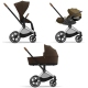 Cybex Priam 4.0 + Cloud Z2 I-size Chrome brown frame Khaki Brown Детская Коляска 3in1