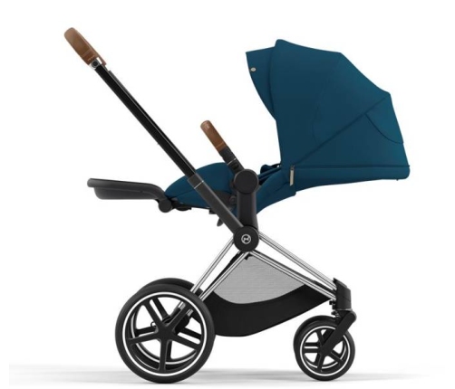 Cybex Priam 4.0 + Cloud Z2 I-size Chrome brown frame Mountain Blue Детская Коляска 3in1